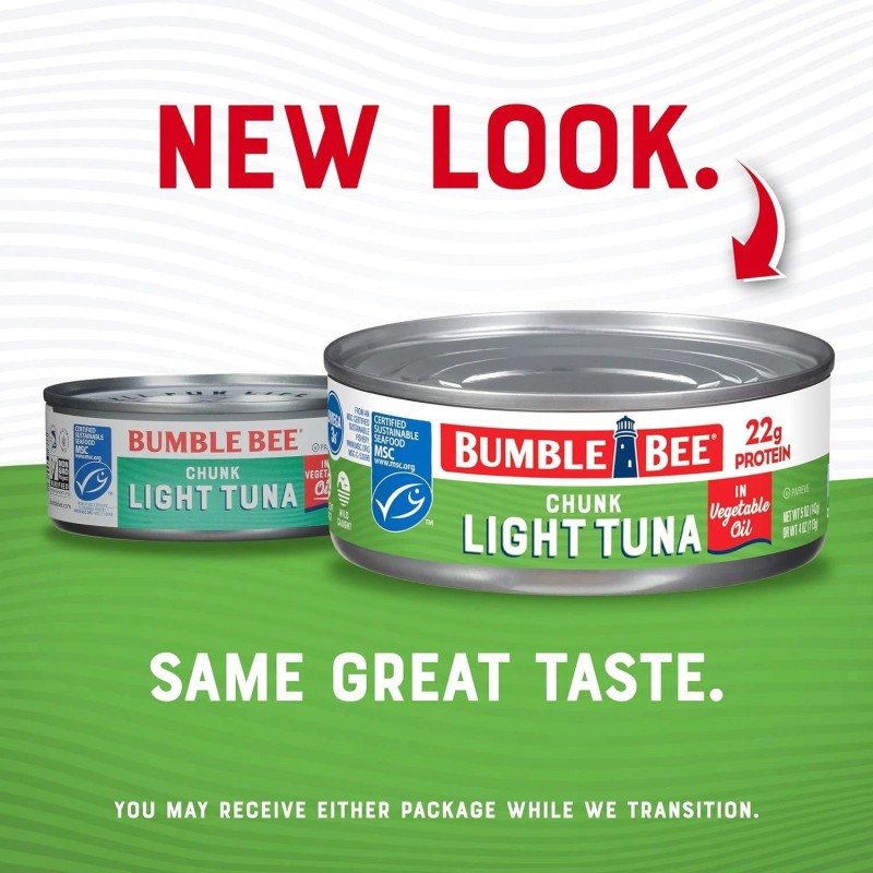 Bumble Bee Chunk Light Tuna in Oil 5oz Cans, 10-Pack