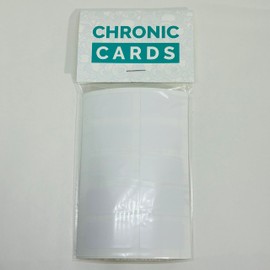 Chronic Cards White One-Touch and Toploader Stickers (50 per Pack) - Perfect for Hobby Shops, Card Breakers & Collecting Enthusiasts