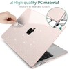 MEEgoodo Glitter Case for M3 MacBook Air 13.6 inch Case,Fit