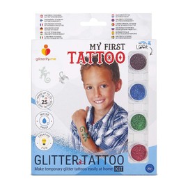 My First Tattoo - Temporary Glitter Tattoo Set for Boys - Kids - Made in EU - Cosmetic Grade