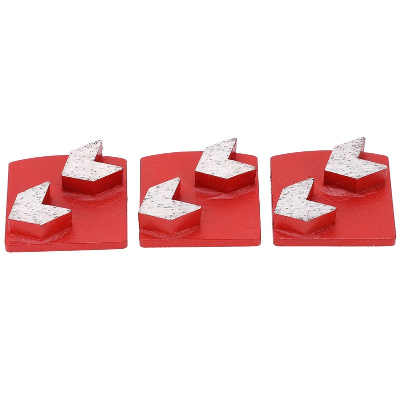 3Pcs Diamond Grinding Shoes Dovetail Concrete Aggreesive Cutting 2 Arrow