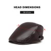 Kono Men Flat Cap PU Leather Gatsby Newsboy Caps Adjustable