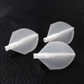 CUESOUL TERO AK4 Transparent Dart Flights Shield Shape,Set of 3 pcs(CS-AK4+7DP)