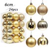 24 Pieces 60mm Christmas Balls Ornaments for Christmas Tree, Shatterproof