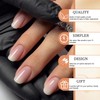 GlamRays Pack of 24 Nude Pink Press on Nail, Short