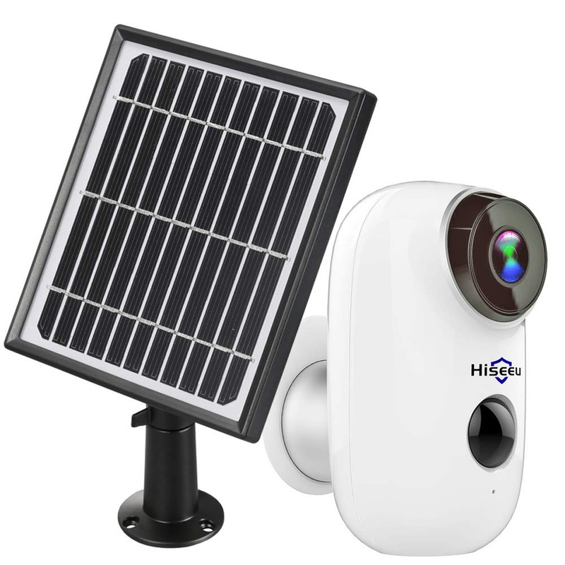 Hiseeu Solar Panel Compatible with Outdoor Rechargeable Battery Powered WiFi