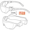 WYND Blocker Large Motorcycle Riding Glasses Extreme Sports Wrap Sunglasses,