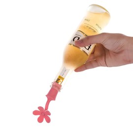 4 Stück Silikon Flaschenverschluss, Blume Kronkorken Weinflasche Flaschen Deckel Set für Wein, Champagner und Bier Verschluss