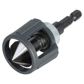 wolfcraft Countersink with Depth Stop, hexagonal shaft I 4390000 I Precise countersinking for flush screws in wood