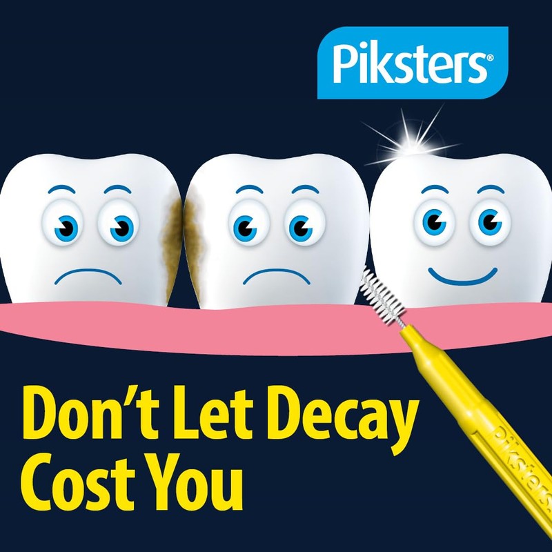 Piksters Interdental Brushes, 40 pk, Size 4, Interdental Tooth Brush