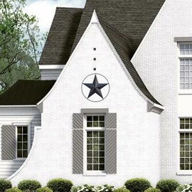 JoyEvy 21" Black Barn Star Wall Decor,Metal Stars Rustic Vintage Western Country Farmhouse Home Indoor or Outdoor Wall Decoration,Texas Stars for House Wall Art Décor