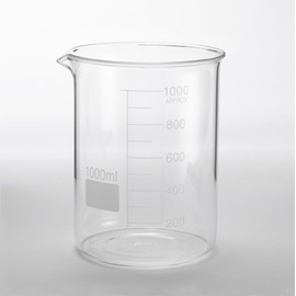 American Metalcraft GBE34 Chemistry Beaker, Glass, 34 oz. Capacity, 4-1/4" Diameter, 5-1/4" Height