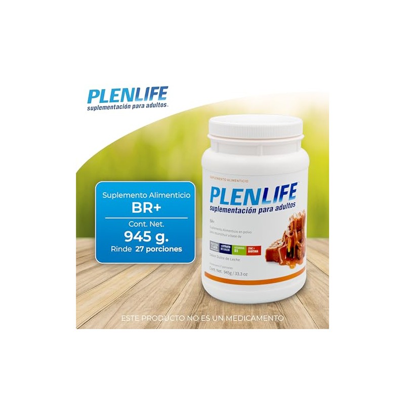 PLENLIFE Proteína BR+ en polvo, 945 gramos, sabor dulce de