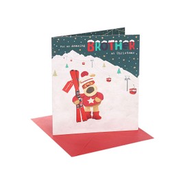 Boofle For An Amazing Brother Cute Christmas Greeting Card