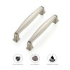 Ravinte 25 Pack 3-3/4 Inch Cabinet Handles - Brushed Nickel