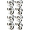 Replacement Shower Door Fixing Wheels in Chrome - 4X Top