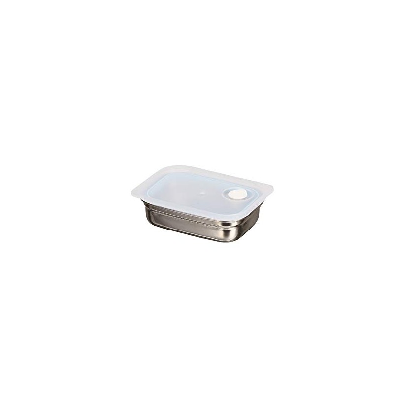 Pearl Metal HB-5047 Storage Container, Stainless Steel, Valve Included, 9.5