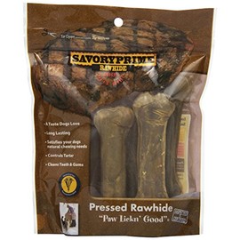 Savory Prime Pressed Rawhide Bone (6 Pack)