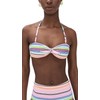 lemlem Women's Ava Bandeau Top, Cirq Citrus, Pink, Print, M