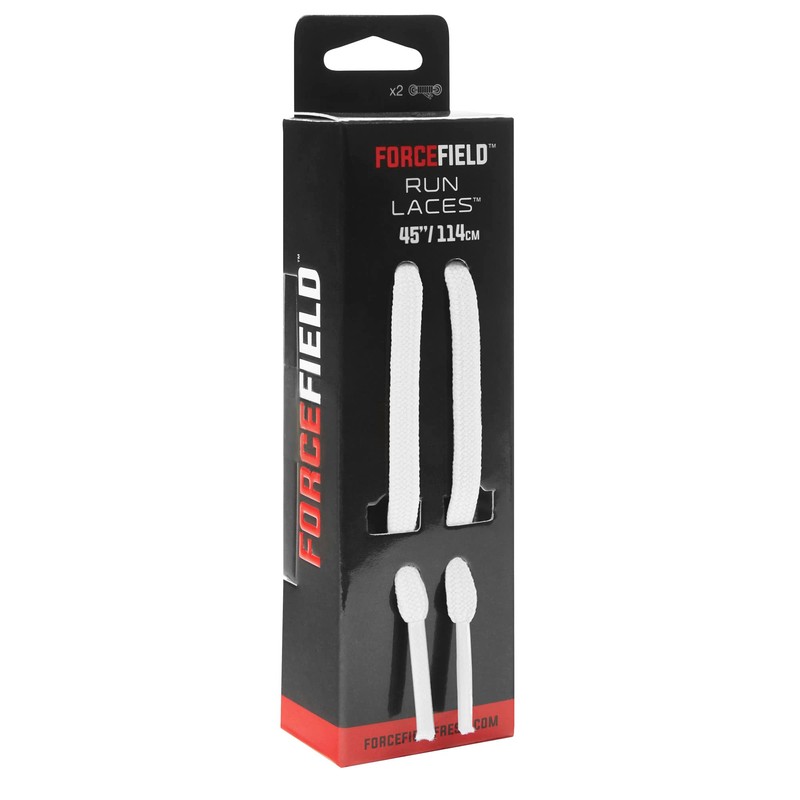 Forcefield Run Lace, Flat white 45"