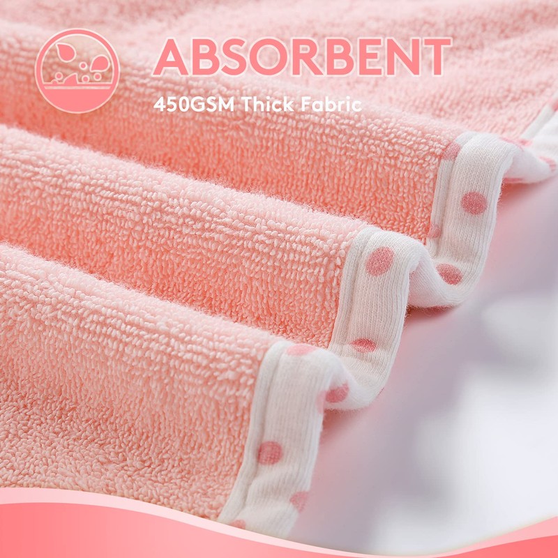 TBEZY Toalla con capucha para niños, 100% algodón, ultra suave