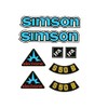 Simson S50 B Blue Ifa Electronic Retro Sticker Set