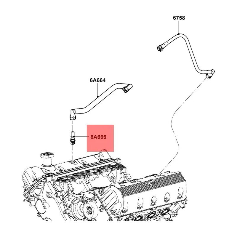 Repuesto Valvula Pcv Para Ford Explorer 2004-2005