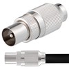 1x IEC Coaxial Male Antenna Cable Coupling Metal Detachable TV