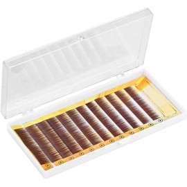 Extensiones de Cejas Postizas, Color Marrón Oscuro, Fibra Extensiones de Cejas Curvas y Sedosas, Reutilizables, Recortables, Sanitarios a Prueba de Polvo, lo Mejor para