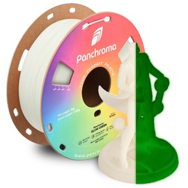 Polymaker Panchroma Glow PLA Filament Glow Green 1.75mm, Glow in The Dark 3D Printing Filament, 3D Printer PLA Filament, Fit Most FDM 3D Printers, 1kg Spool (2.2lbs)