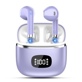 Wireless Earbuds - Bluetooth 5.3 Headphones with 4 ENC Noise Cancelling Mics - HiFi Stereo Deep Bass - 40 Hour Playtime In Ear Earphones - USB C Charging - Perfect for Sports, Work, and Leisure