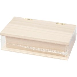Create Crafts 54439 Pine Wood Hollow Book Box, 10.8cm x 6.4cm x 3cm, Pack of 10