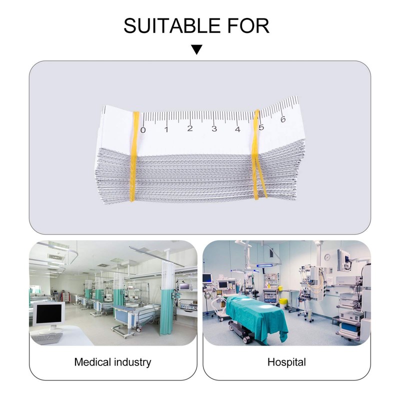 100Pcs 40"/ 100CM Paper Measuring Tape, Disposable Wound Measuring Rulers,