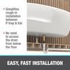 Oatey 46000P PVC Universal Freestanding Tub Drain Kit