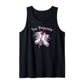 Ice Princess Ice Skating Paint Splatter Skates Tank Top