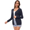 Famrrifuu Women's Cardigan Elegant Cardigan Summer Lightweight Jacket Long Sleeve