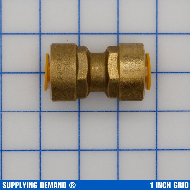 Supplying Demand SB1 3/4 Inch Quick Connect HVAC Brass Coupler