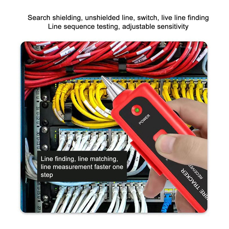 Wire Tracer Receiver Kit Network Cable Tester Line Finder for