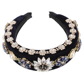 IWOWHERO 1pc Style Rhinestone Headband for Women Chic Decor Hair Accessory Comfortable Skin-friendly for Daily Use and Special Occasions Lightweight Design