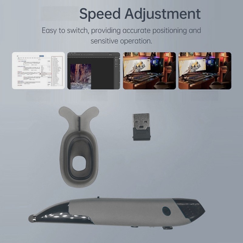 2.4G Wireless Mouse Pen 4 Keys Vertical Pen-Shaped Stylus BT