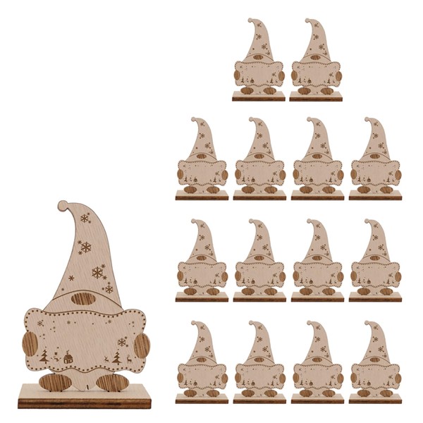 Povxlum 15 Pcs Christmas Gnome Place Name Place Settings Rustic