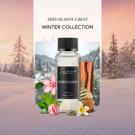 Scentiment - Peppermint Winter Collection Diffuser Oils | Aromatherapy Home Fragrance | Luxurious Scent with Notes of Peppermint, Mint, Vanilla, 20ml