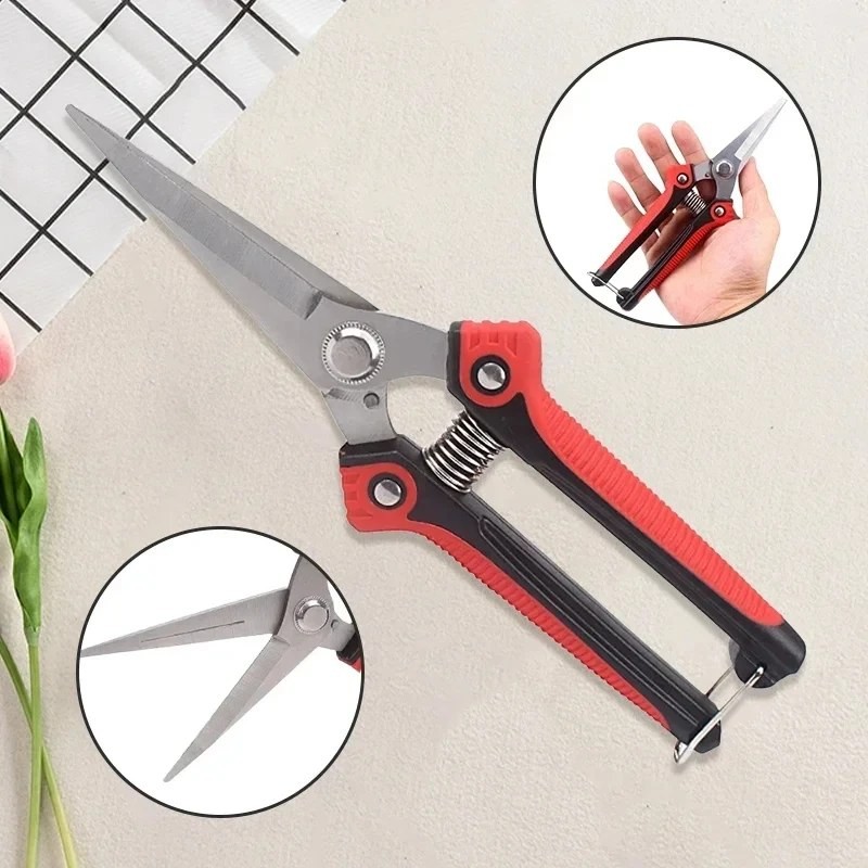 WeedGuard Garden Pruning Shears Bypass Stainless – Durable Space-Saving Construction