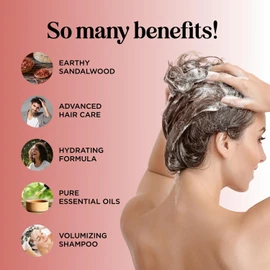 Folimax Biotin Shampoo for Thinning Hair - Volumizing Biotin Shampoo for Men & Women's Fine and Thin Hair with Zinc & Rosemary Oil - Color Safe Vegan Sulfate Silicone & Paraben Free (Sandalwood Scent)