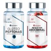 Kit Suplementos Glúteo Peptona Reductor Abdominal Cápsula