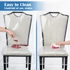 Dining Chair Covers, Waterproof Kitchen Chair Protectors,Clear Plastic Seat Chair