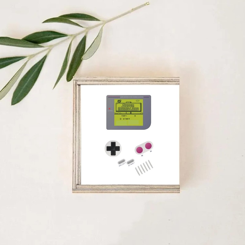 Fabulous Wooden Storage Box - Old School Game Console Portable