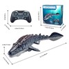linzezon Remote Control Mosasaurus Dinosaur Toys for Kids, 2.4G Wireless