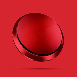 Altatac Car Vehicle Metal UFO Fragrance Diffuser Air Freshener with 4 Refill Pads - Red