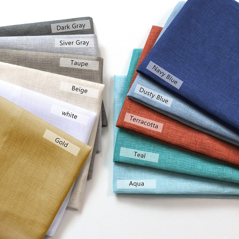KOUFALL Short Curtains for Bathroom Window,Sheer Cafe Curtains for Kitchen